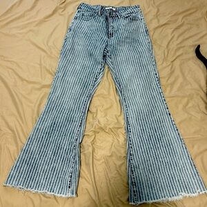 vintage light blue flared jeans